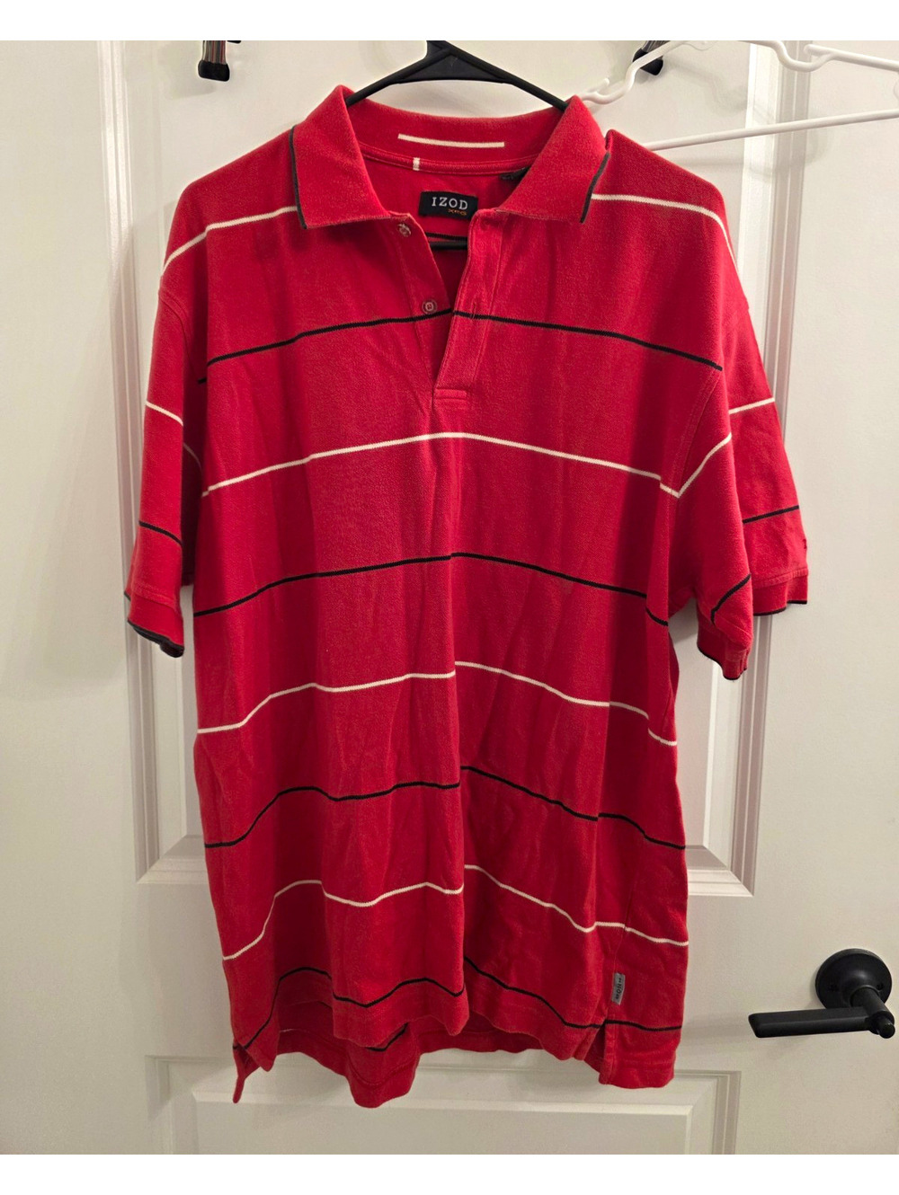 Izod XFG Men's Golf Shirt Red Size Medium Short Sleeve Polo